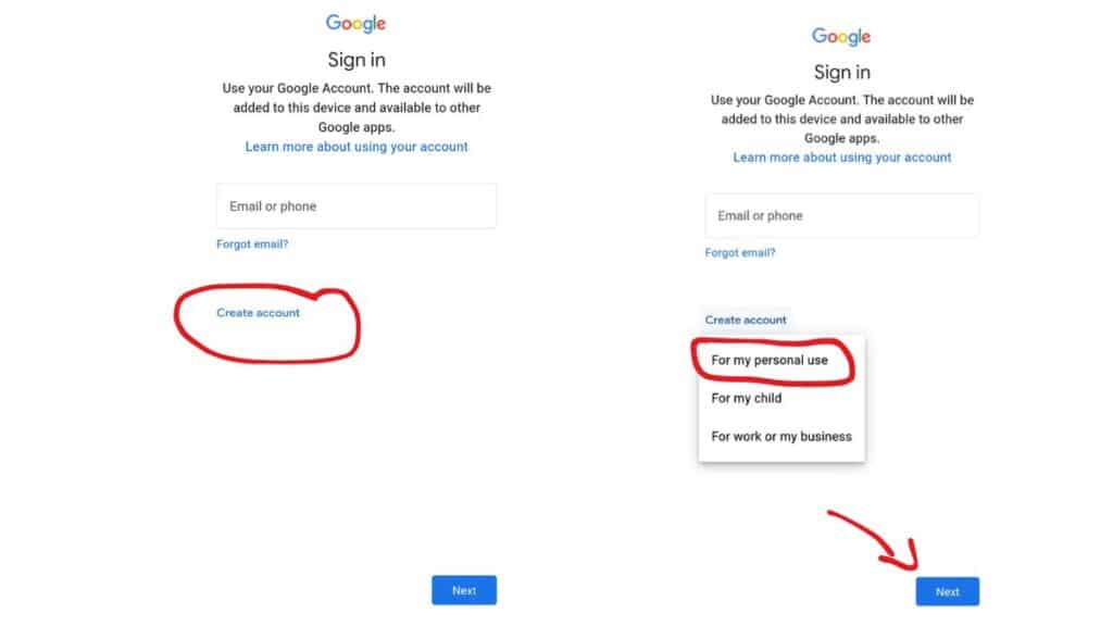 प्ले स्टोर की आईडी कैसे बनाएं