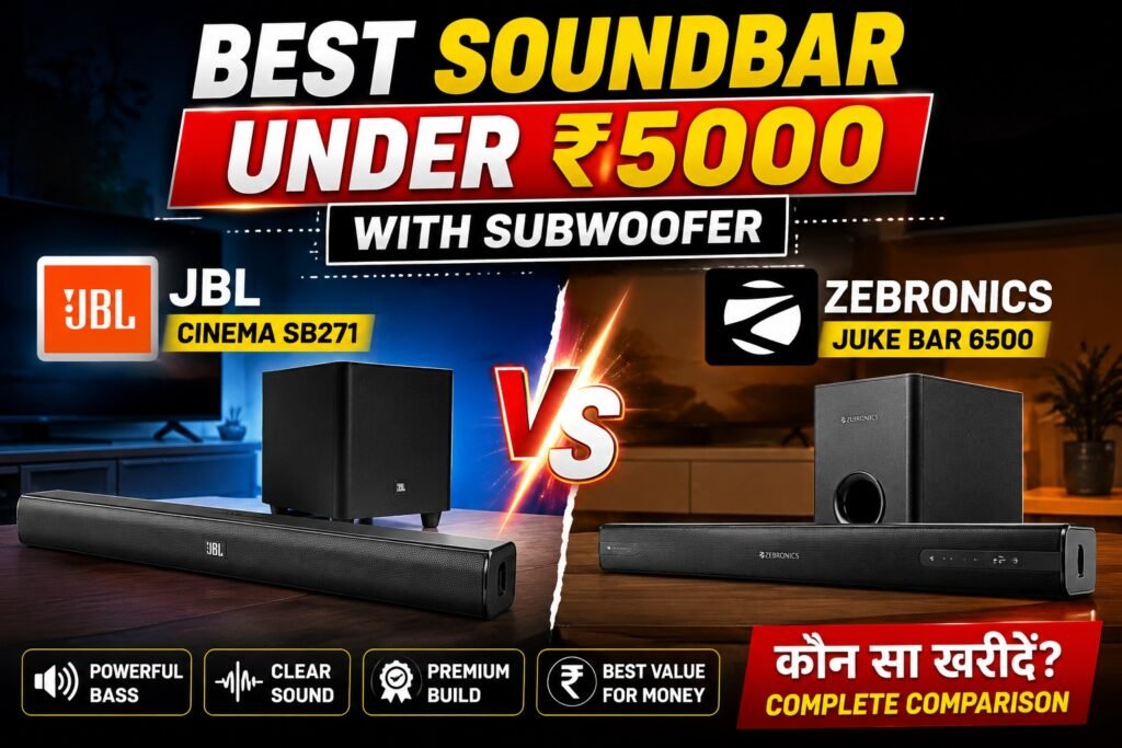 Best Soundbar Under 5000 with Subwoofer
