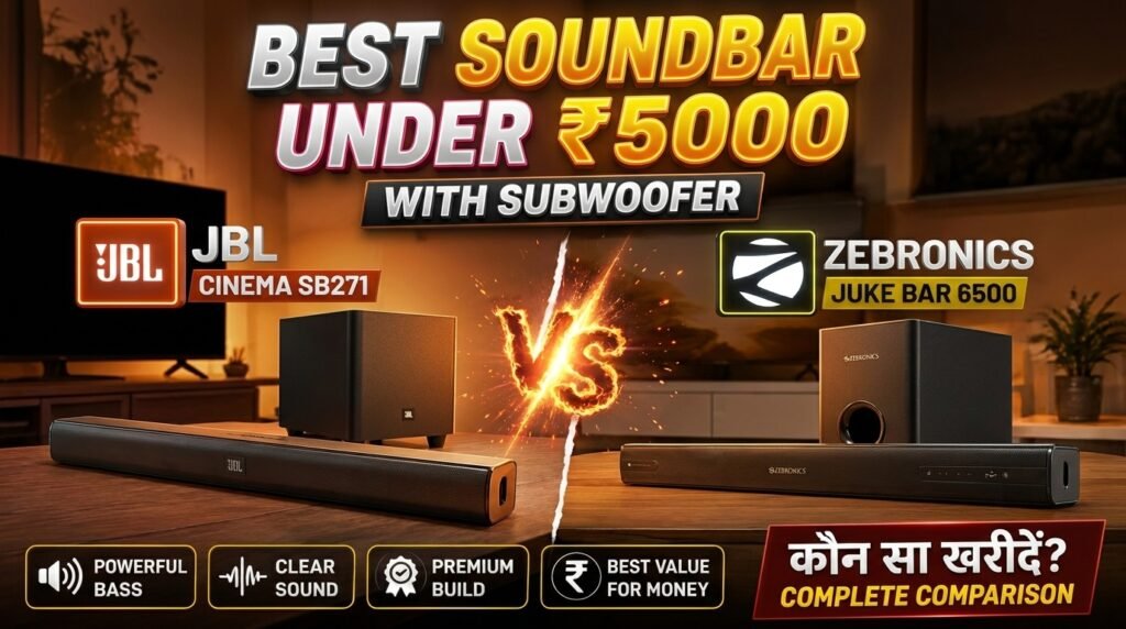 Best Soundbar Under 5000 with Subwoofer