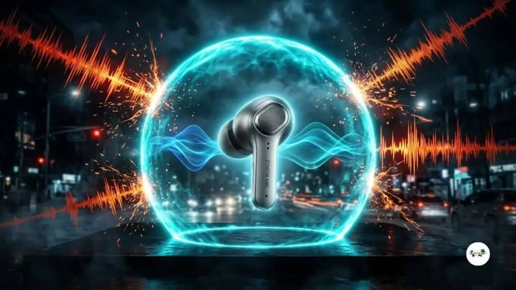 boAt Airdopes Prime 701 ANC 46dB hybrid active noise cancellation sound barrier