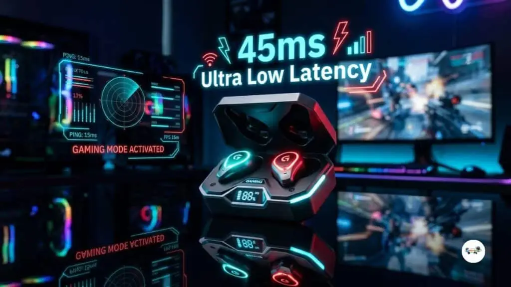boAt Airdopes 45ms low latency gaming mode BEAST mode test